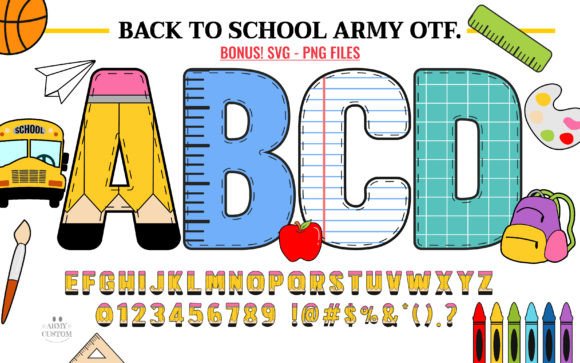 Back to School Army: A Pencil Alphabet for Modern Creators