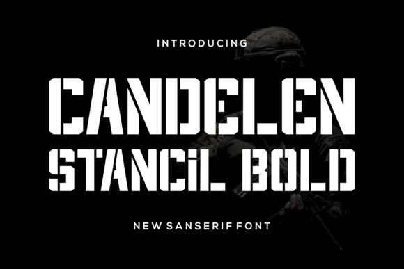 Candelen: A Stencil Font That Commands Attention
