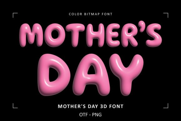Celebrate with Dimension: The Mothers Day 3D Font