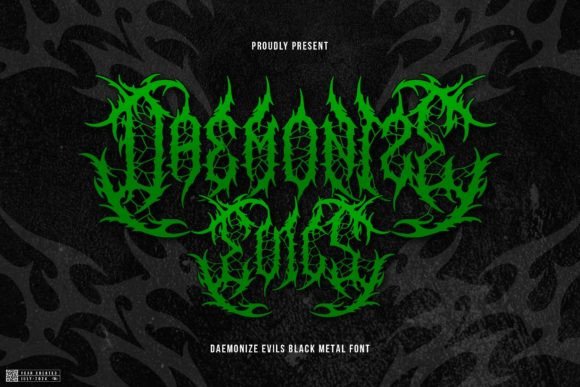 Daemonize Evils: A Black Metal Font for Bold Visuals