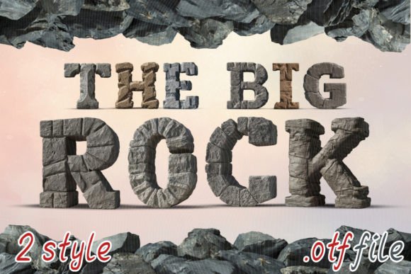 Embrace the Rugged Charm of The Big Rock Font