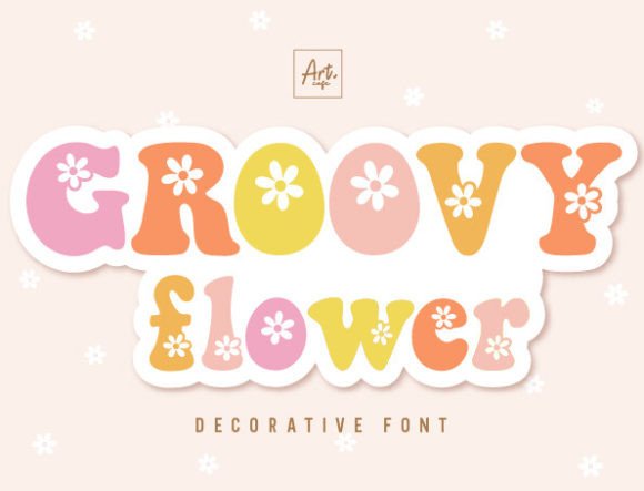 Groovy Flower: A Retro Font for Fresh Spring Designs