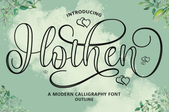 Hothen Outline: A Fresh Take on Handwritten Style