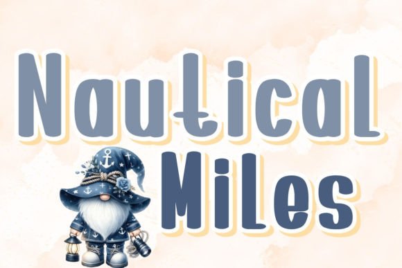 Nautical Miles: A Handwritten Font for Whimsical Branding